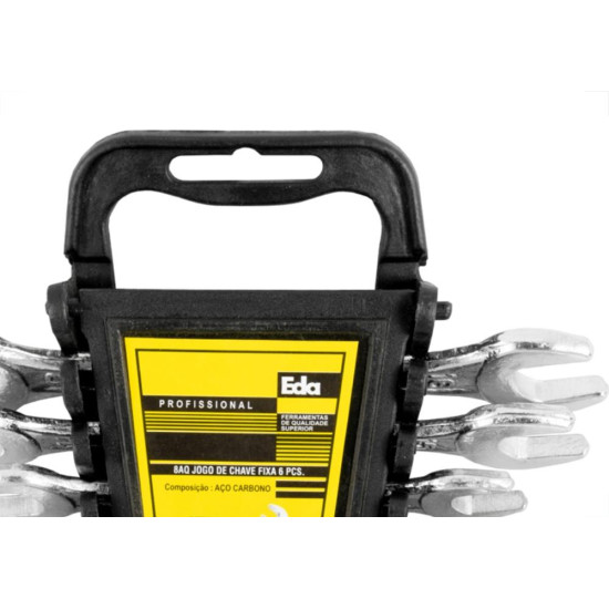 Chave Fixa Jogo Eda 6 A 17Mm Profissional Com 6 Pecas - 8Aq