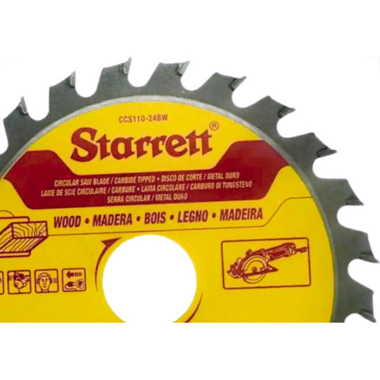 Serra Circular Widea Starrett 4.3/8''X 24 Dentes - Ccs110-24Bw
