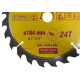 Serra Circular Widea Starrett 7.1/4''X 24 Dentes - Ccs184-24Aw Serra Circular Widea Starrett 7.1/4''X 24 Dentes - Ccs184-24Aw