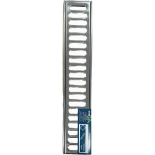 Grelha De Aco Inox Com Porta Grelha 10X 50Cm
