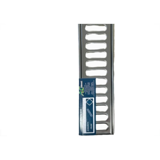 Grelha De Aco Inox Com Porta Grelha 10X 50Cm