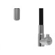 Torneira Gourmet Flex Parede Bica Movel Metal Zagonel Motion Cozinha Preta - 1/4 Volta