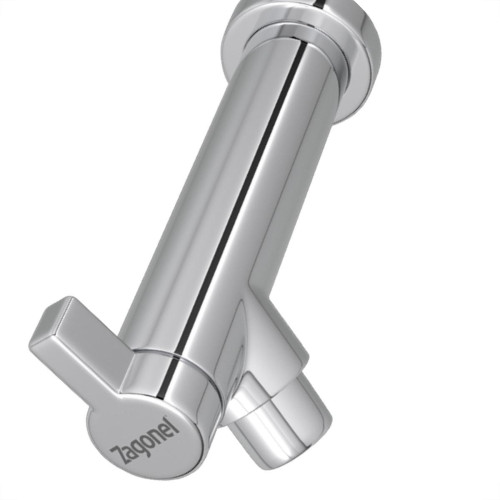 Torneira Maquina De Lavar/Tanque Abs Zagonel Plus 1/2'' E 3/4'' Metalizada 1/4 De Volta