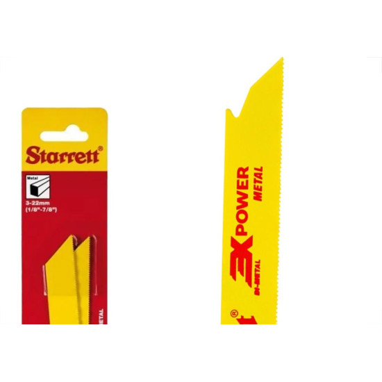 Lamina Para Serra Sabre Starrett 152Mm/6'' Bi-Metal 18 Dentes - Metal - Caixa Com 2 Pecas - B618-2