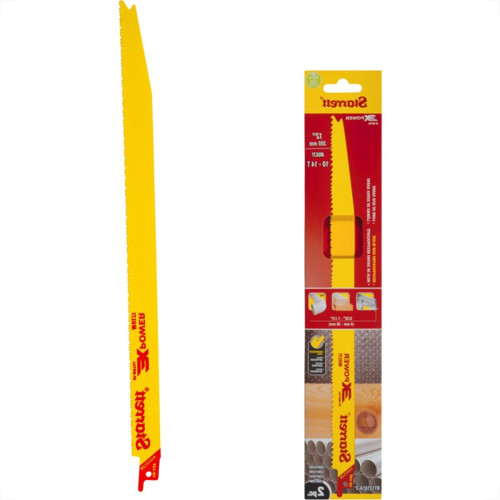 Lamina Para Serra Sabre Starrett 305Mm/12'' Bi-Metal 10-14 Dentes - Multi - Caixa Com 2 Pecas - Bt121014-2