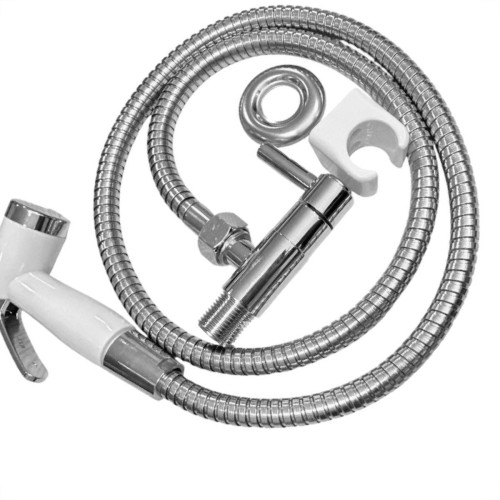 Ducha Higienica Alpha 1/4 Volta C-72 Gatilho Branco 1,20M