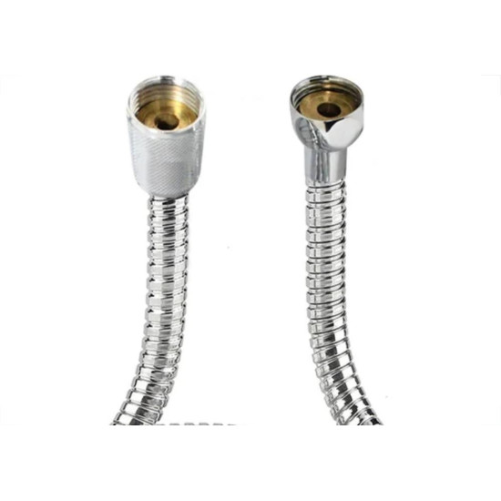 Engate Flexivel Cromado Alpha Para Ducha Higienica 1,20M Engate Flexivel Cromado Alpha Para Ducha Higienica 1,20M