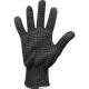 Luva Malha Trico Thompson Pigmentada Preta - 1765 - Kit C/12 Pecas