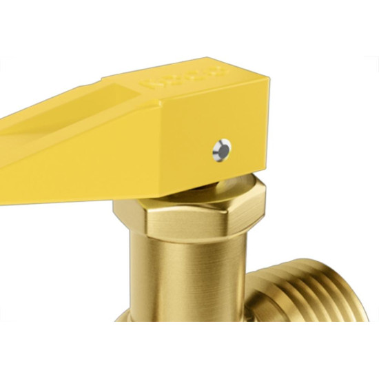 Acessorio Para Gas Roco Registro Corta Fogo 1/2''Npt X 3/8''Tm Pressao 7,0Bar - 2013 412