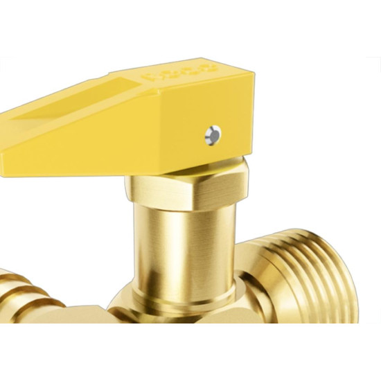 Acessorio Para Gas Roco Registro Corta Fogo 3/8''Npt X 3/8''Tm Duplo Pressao 7,0 Bar - 2141 21