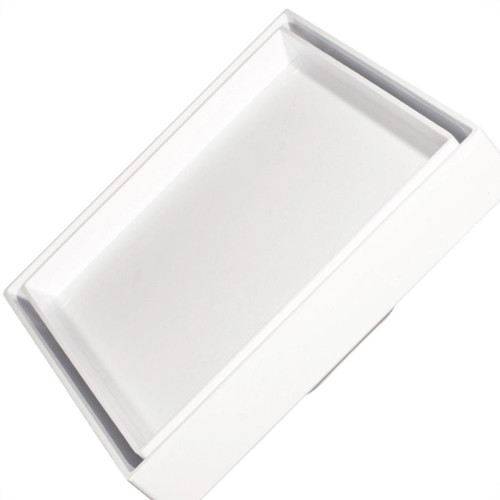 Ralo Invisivel Quadrado Ss Lares 15X15Cm Branco