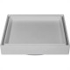 Ralo Invisivel Quadrado Ss Lares 15X15Cm Cinza Claro