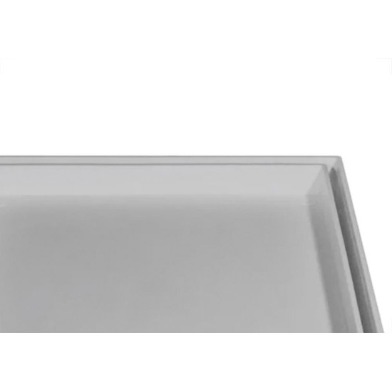 Ralo Invisivel Quadrado Ss Lares 15X15Cm Cinza Claro