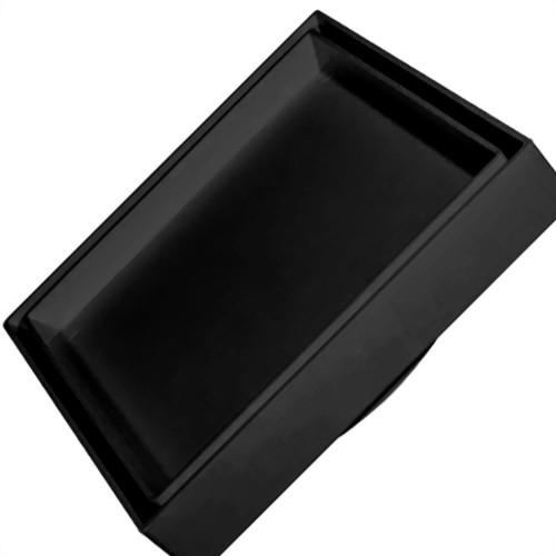 Ralo Invisivel Quadrado Ss Lares 15X15Cm Preto