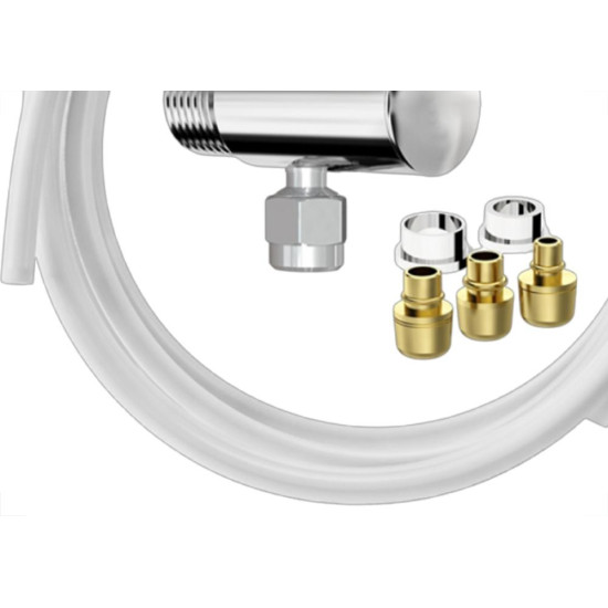 Adaptador Para Filtro Rocco Com Kit De Instalacao Mangueira 2M - 1/4'' - 5/16'' - 3/8'' - 1373 46