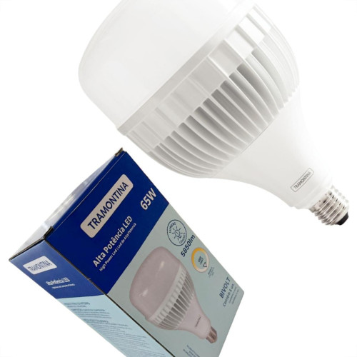 Lampada Led Alta Potencia Tramontina 65W. 4.000Lm Bivolt 6500K - E-27/E-40 - 58025072