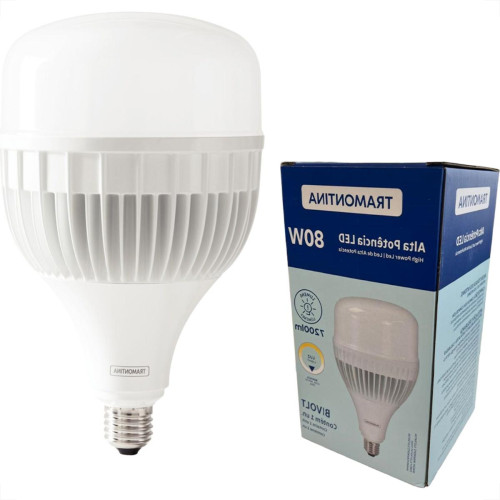 Lampada Led Alta Potencia Tramontina 80W. 4.000Lm Bivolt 6500K - E-27/E-40 - 58025073