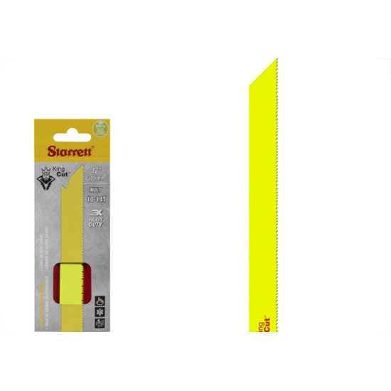 Lamina Para Serra Sabre Starrett 305Mm/12'' Bi-Metal 10-14 Dentes - King-Cut - Caixa Com 2 Pecas - Br121014-2