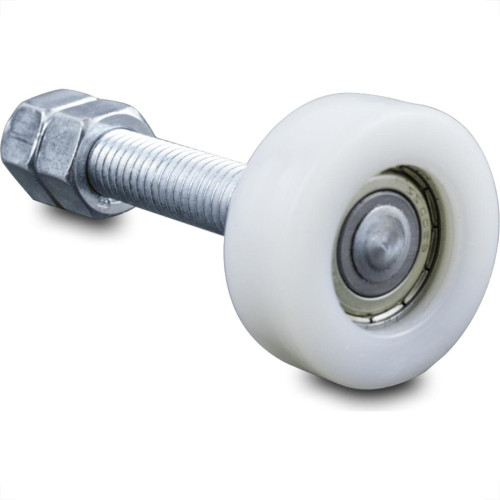 Roldana Para Portao Nylon Guia Superior 17X44Mm Com Rolamento E Rosca - 060101 - Kit C/2 Pecas Roldana Para Portao Nylon Guia Superior 17X44Mm Com Rolamento E Rosca - 060101 - Kit C/2 Pecas