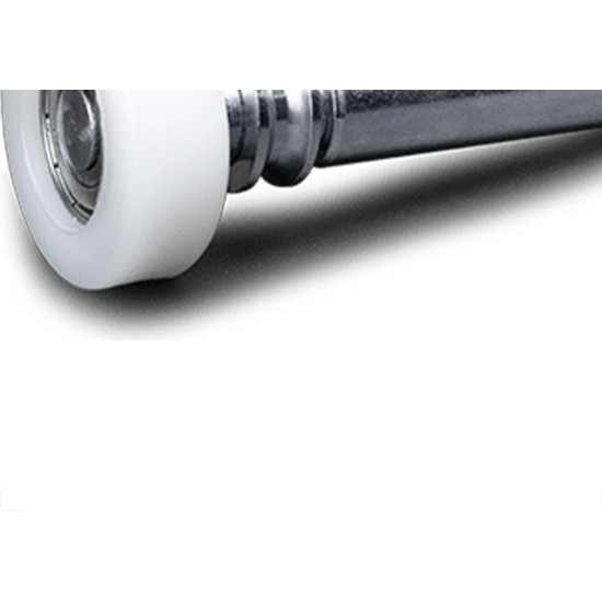 Roldana Para Portao Nylon Guia Lateral 18X60Mm Com Rolamento - 061107 - Kit C/2 Pecas