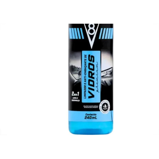 Limpador E Anti-Embacante De Vidros Para Automovel V8 240Ml