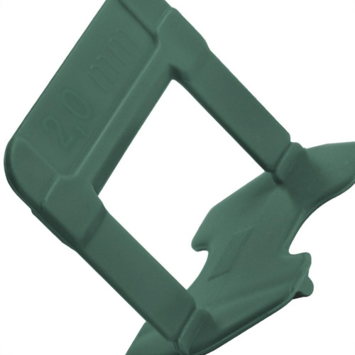 Espacador De Piso Cortag Nivelador Eco Verde 2,0Mm Pacote Com 50 Pecas