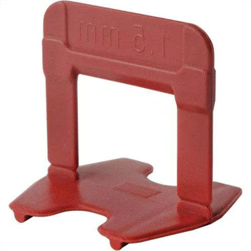 Espacador De Piso Cortag Nivelador Eco Vermelho 1,5Mm Pacote Com 50 Pecas