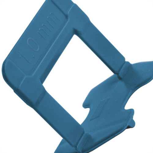 Espacador De Piso Cortag Nivelador Eco Azul 1,0Mm Pacote Com 50 Pecas