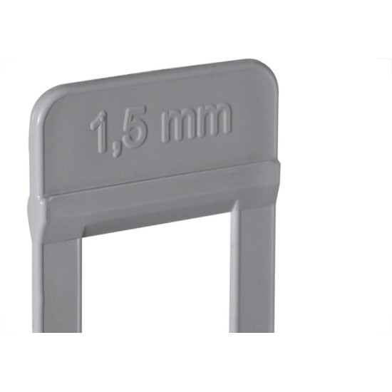 Espacador De Piso Cortag Nivelador Supra 1,5Mm Para Pedras Especas Pacote Com 50 Pecas - 61329