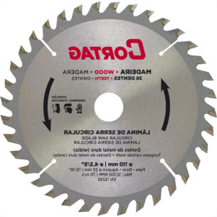 Serra Circular Widea Cortag 4.3/8''X 36 Dentes X 20Mm