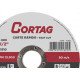 Disco Aco Inox Cortag 4.1/2''X3/64''X7/8'' - Fino 1,0Mm - Kit C/25 Pecas