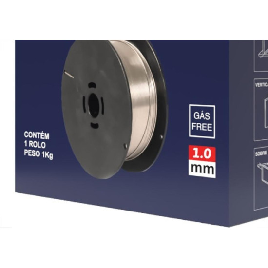 Arame Para Solda Mig Sem Solda Disflex 1,0Mm Rolo Com 1 Kg - E71T-Gs