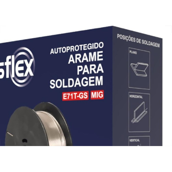 Arame Para Solda Mig Sem Solda Disflex 1,0Mm Rolo Com 1 Kg - E71T-Gs