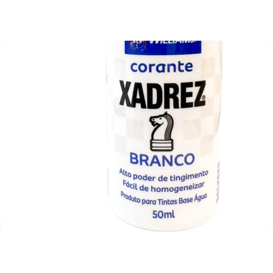 Corante Para Tinta Xadrez Branco (50Ml) - Kit C/12 Pecas
