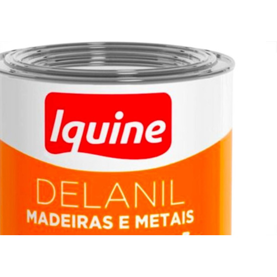 Tinta Esmalte Standard Iquine Delanil 112Ml Mini Lata Branco Neve