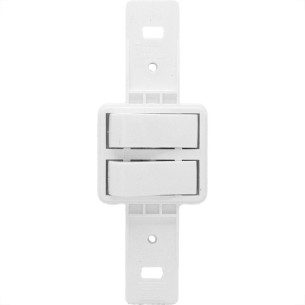 Conjunto Para Condulete Dicompel Monaco Branco 2 Simples - Dc-7100/10