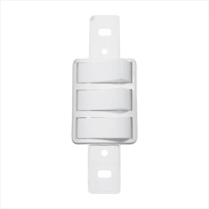 Conjunto Para Condulete Dicompel Monaco Branco 3 Simples - Dc-7100/16