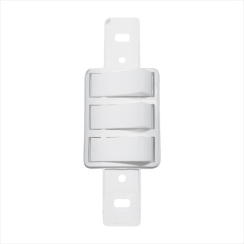 Conjunto Para Condulete Dicompel Monaco Branco 3 Simples - Dc-7100/16