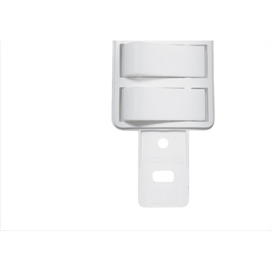 Conjunto Para Condulete Dicompel Monaco Branco 3 Simples - Dc-7100/16