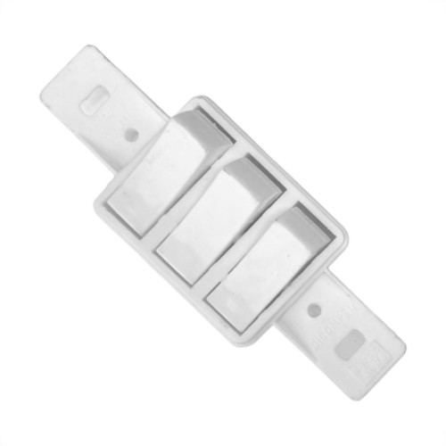 Conjunto Para Condulete Dicompel Monaco Branco 3 Paralelos - Dc-7100/20