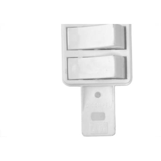 Conjunto Para Condulete Dicompel Monaco Branco 3 Paralelos - Dc-7100/20