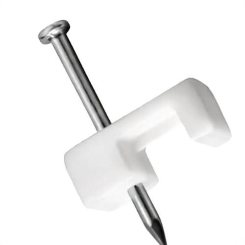 Grampo Para Fio Sforplast Tipo Unha 14-16 Com 20 Pecas Branco Medio