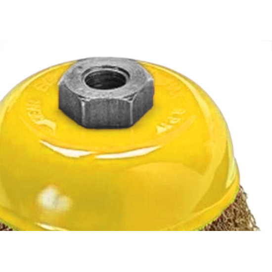 Escova De Aco Copo Fertak Aco Carbono 75Mm X M14 - 2751