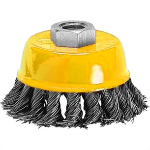 Escova De Aco Copo Fertak Aco Carbono Torcida 64Mm X M14 - 2730