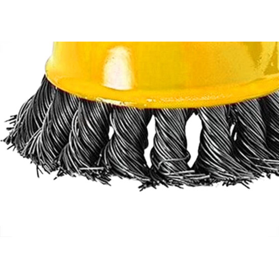 Escova De Aco Copo Fertak Aco Carbono Torcida 100Mm X M14 - 2732