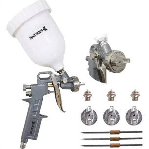 Pistola Para Pintura Fertak 3 Bicos 600Ml