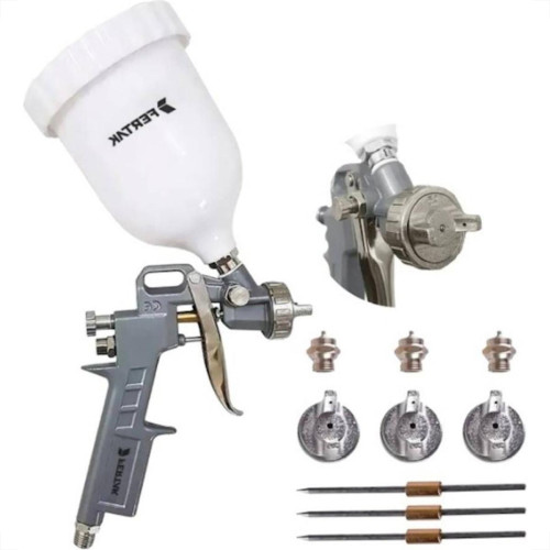 Pistola Para Pintura Fertak 3 Bicos 600Ml