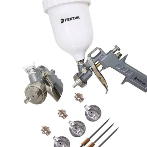 Pistola Para Pintura Fertak 3 Bicos 600Ml