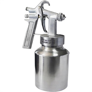 Pistola Para Pintura Fertak Baixa Pressao Copo Alumino 1000Ml