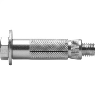 Chumbador. Fixador Walsywa Cbpl Com Parafuso 1/4'' X 2 Para Furo 3/8'' 10Mm - 470005 - Kit C/100 Pecas